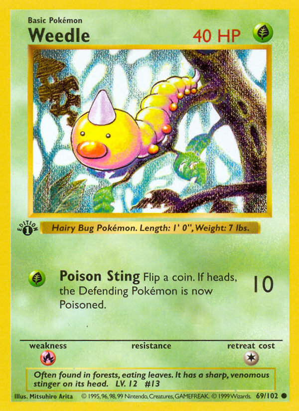 Weedle 1st Edition