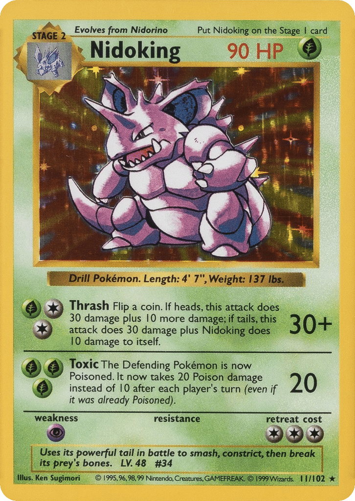 Nidoking Shadowless