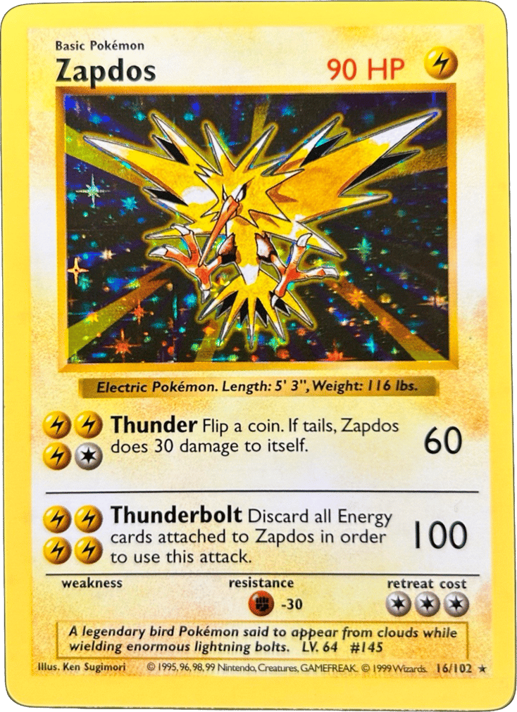 Zapdos Shadowless