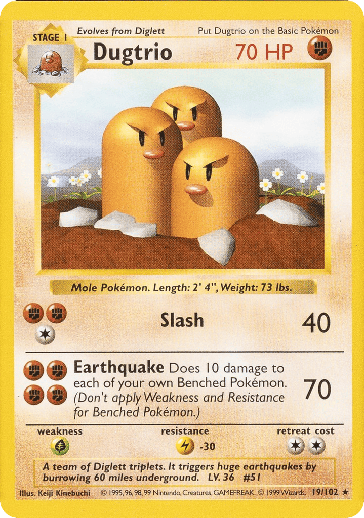 Dugtrio Shadowless