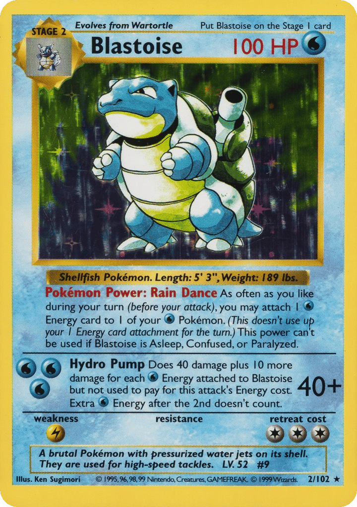 Blastoise Shadowless