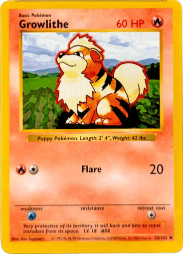 Growlithe Shadowless