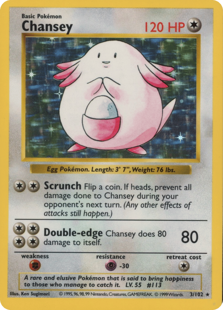 Chansey Shadowless