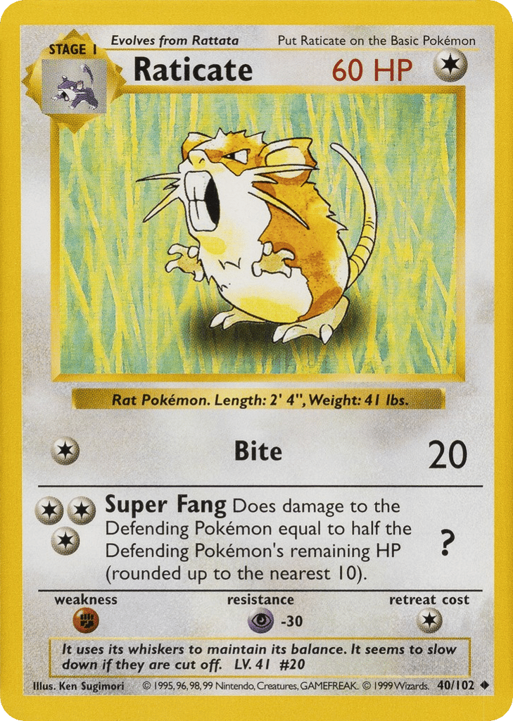 Raticate Shadowless