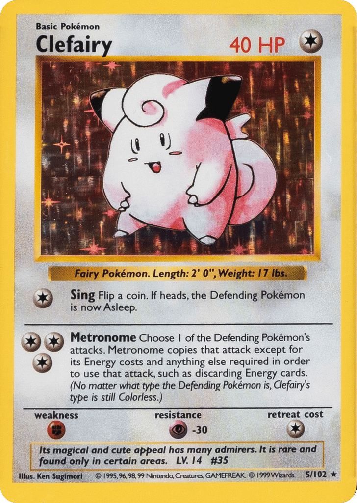 Clefairy Shadowless