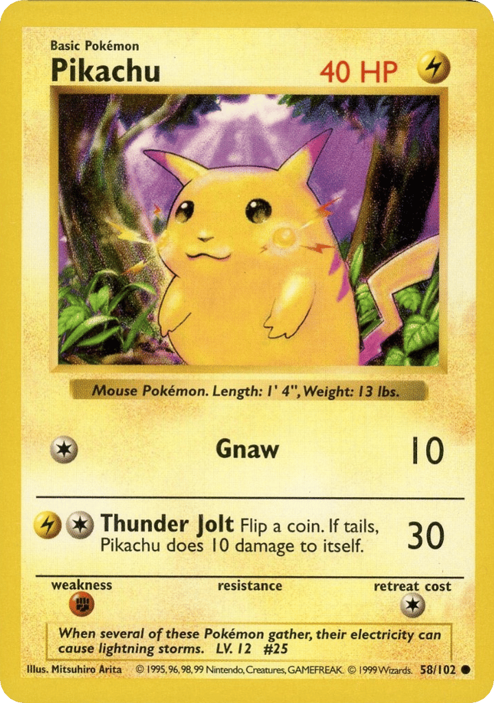 Pikachu Shadowless
