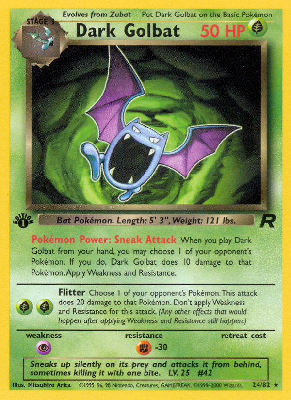 Dark Golbat 1st Edition