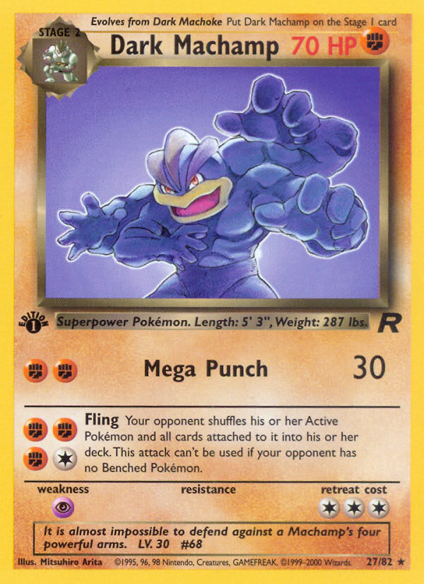 Dark Machamp 1st Edition
