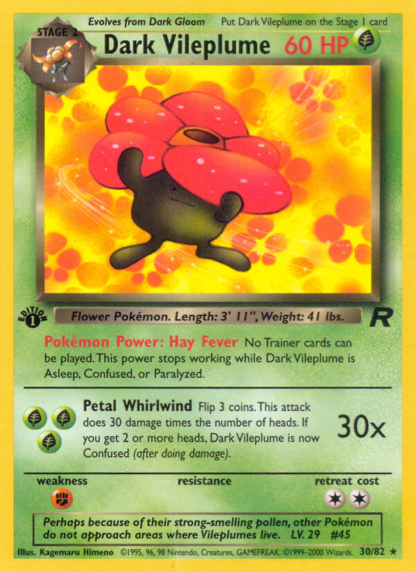 Dark Vileplume 1st Edition