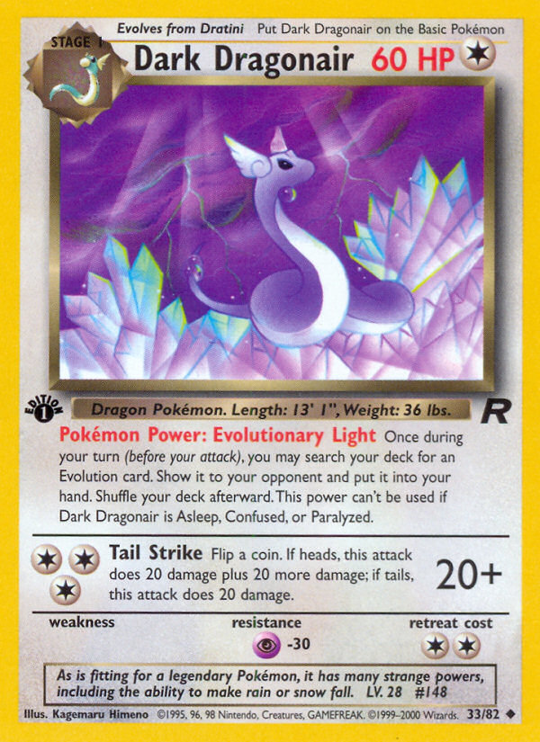 Dark Dragonair 1st Edition