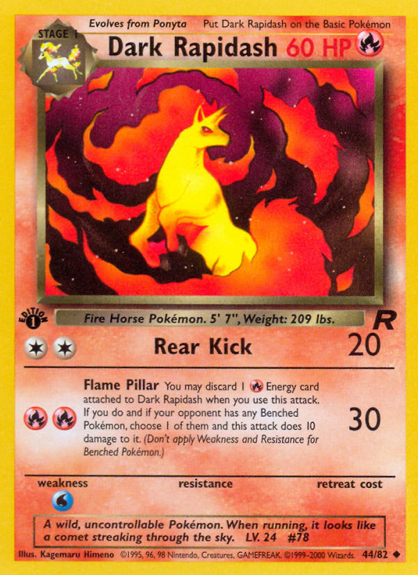Dark Rapidash 1st Edition