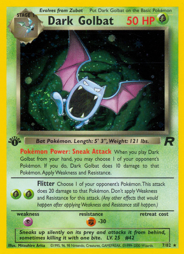 Dark Golbat 1st Edition