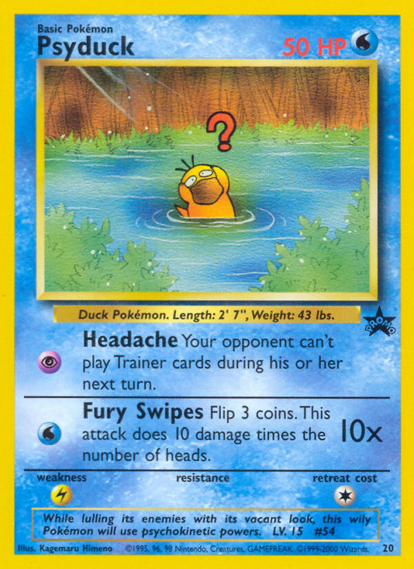 Psyduck Numbered WOTC Promo