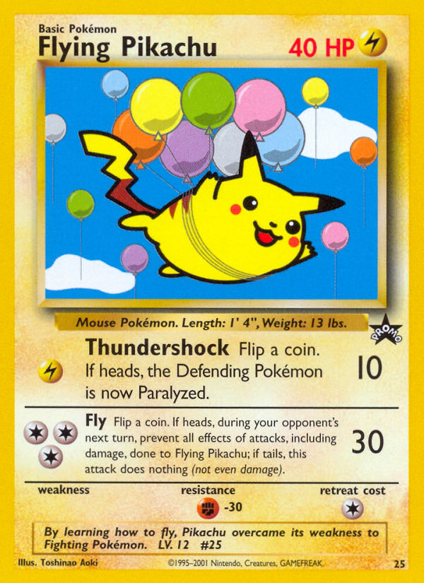 Flying Pikachu Numbered WOTC Promo