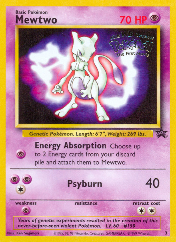 Mewtwo Numbered WOTC Promo