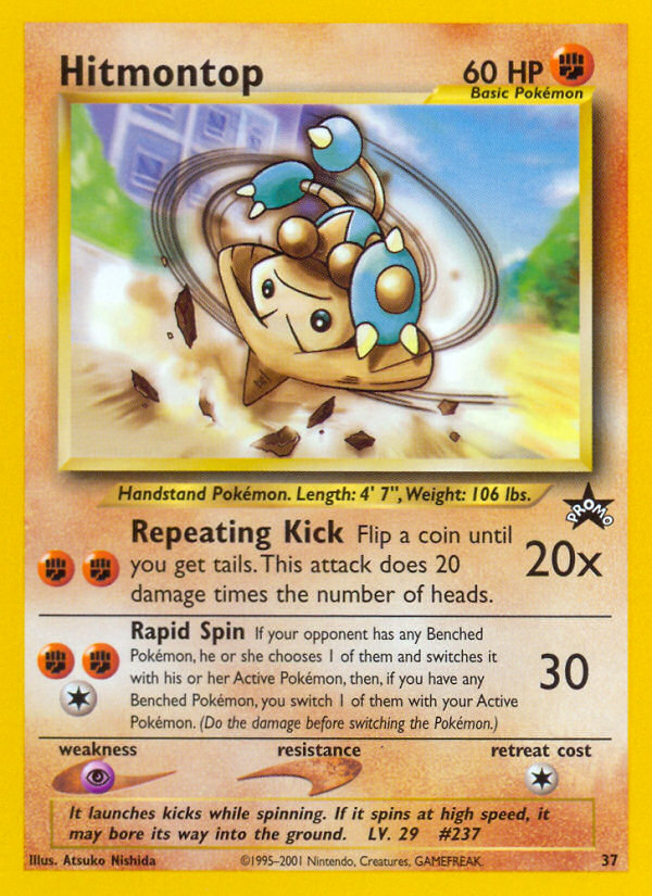 Hitmontop Numbered WOTC Promo